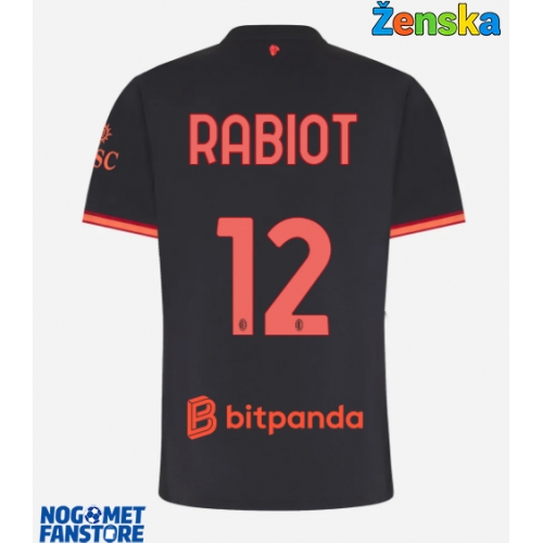 AC Milan Adrien Rabiot #12 Rezervni Dres za Ženska 2026-27 Kratak Rukav